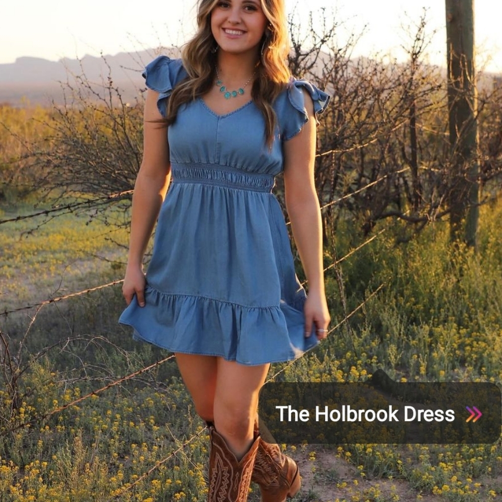 Denim dress